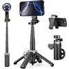 Victiv Treppiede Smartphone Magnetico 4 in 1, Bastone Selfie con Cavalletto per Smartphone, Supporto MagSafe con Telecomando, Leggero e Compatto per iPhone 17/16/15/14/13/12 e Android