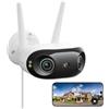 Reolink 16MP Telecamera Wi-Fi Esterno con Vista Panoramica a 180° | Doppio Obiettivo, Wi-Fi 6 Dual Band, Rilevamento Persone/Veicoli/Animali, Registrazione 24/7, AI Video Search, Elite Pro WiFi