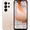 DOOGEESmart Note 56X Lite Smartphone, Android 16, 6150mAh Batteria, 12GB + 32GB/2TB TF, 6.56 HD+ 90Hz IPS, 4G Telefono Cellular offerta Smartphone, 8MP+5MP/Dual SIM/Octa Core/Face ID/GPS, Oro