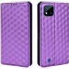 Generico DayQiQiPu Cover per Realme C20/Realme C20A (6,5 Pollici) Custodia in pelle PU con Motivo a cubi 3D Chiusura Magnetica Caso portafoglio a conchiglia con supporto, Viola
