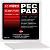 Photographic Solutions PEC-PAD Lint Free Wipes 4"x4" Non-Abrasive Ultra Soft Cloth for Cleaning Sensitive Surfaces like Camera, Lens, Filters, Film, Scanners, Telescopes, Microscopes, Binoculars. (10 Sheets Per/Pkg)