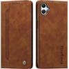 rongki Custodia per Samsung Galaxy A07 4G/5G, Cover in Pelle Sintetica Portafoglio con Slot per Carte, Supporto, Chiusura Magnetica, Antiurto Case per Samsung A07 4G/5G, Marrone