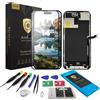 AuraLens Schermo sostitutivo per iPhone 14 Pro Max, kit display LCD touch | A2651 A2893 A2894 A2895 A2896, FHD INCELL Digitizer 6,7 pollici, COF, 120Hz, strumenti, adesivo, tappetino, guida video, nero