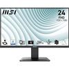 msi Pro MP2412 Monitor da 23,8, Full HD (1920 x 1080), 100 Hz, VA, 4 ms, FreeSync, HDMI, VGA, Anti-riflesso, Anti-Scintillio, meno luce blu, certificato TÜV, VESA, Kensington, Nero