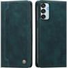 rongki Custodia per Samsung Galaxy M52, Cover in Pelle Sintetica Portafoglio con Slot per Carte, Supporto, Chiusura Magnetica, Antiurto Case per Samsung Galaxy M52, Verde scuro