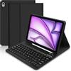 tititinita Custodia per iPad Air 11 con tastiera layout UK per 6a/5a/4a generazione (2024), custodia intelligente e design staccabile, nera