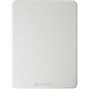 excovip Mini tappetino per mouse rigido in poliuretano e resina epossidica, 20 x 15 cm, bianco, superficie rigida liscia, per laptop wireless, scomparti per tastiera, casa, ufficio e viaggi, per uomo