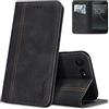 AKABEILA Cover per Sony Xperia XZ Premium Pelle Custodia per Sony Xperia XZ Premium Cover Flip Portafoglio Magnetica Stand Covers Frosted Porta Telefono Nero