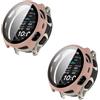 TINGYR Cover Compatibile con Garmin Fenix 9 47mm, [2 Pezzi] | PC + Vetro Temperato per Proteggere lo Schermo, Anticaduta.