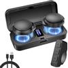FIRE BULL Cuffie Bluetooth per Casco da Moto con Telecomando Custodia di Ricarica | BT5.3 cancellazione del rumore,1900 mAh,altoparlante Bluetooth casco per sci e motociclismo