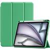 ProCase Cover per iPad Air 11 Pollici M4 2026/M3 2025/M2 2024 | Custodia Smart con Supporto Ricarica Pencil 2, Leggera con Auto Sleep/Wake -Verde 2024