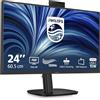 PHILIPS Monitor 24B2U3301H 24 pollici 1920x1080, FHD, 120Hz, IPS Panel, 4ms GtG, USB HubWebcam, Speakers, Height Adjustment, (HDMI1x 1.4 DP 1x 1.4) Nero