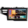 UHSFRA 9 Pollici Doppio Din Android 15 Autoradio per Honda Jazz 3 2015-2020 con CarPlay Telecamera Posteriore Comandi al volante Bluetooth GPS FM Radio WIFI(H6 6G+128G)
