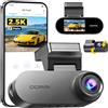 DDPAI N2 Dual Dashcam Auto, 2.5K+1080P UHD, LCD 1,9, ADAS, Wi-Fi | Visione Notturna AI ISP, Modalità Parcheggio 24 ore su 24, Fino a 256GB, Registrazione in Loop