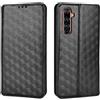 Generico DayQiQiPu Cover per Realme X50 Pro 5G RMX2075 (6,44 Pollici) Custodia in pelle PU con Motivo a cubi 3D Chiusura Magnetica Caso portafoglio a conchiglia con supporto, Nero