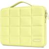 MOSISO 13 pollici Custodia PC Compatibile con MacBook Neo/Air/Pro 13 | Custodia Puffy 360° con Apertura Laterale & Maniglia Compatibile con MacBook Neo/Air/Pro 13, Giallo Agrume