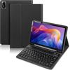 SXNIWBAI Custodia con tastiera per Xiaomi Redmi Pad 2 / Redmi Pad SE 11 | Tastiera per tablet Redmi Pad 2, tastiera Bluetooth rimovibile, spagnolo Ñ, custodia protettiva per penna, nera