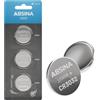 ABSINA batteria a bottone CR3032 al litio 3 V - CR 3032 | Confezione da 3 pile a bottone CR 3032 anti-perdita e lunga durata - Per sensore, strumento di misura e altro