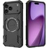 ESHUYI Cover per iPhone 18 Pro Max / 17 Pro Max Compatibile con Magnetica | Custodia Antiurto Grado Militare con Angoli Airbag, Dissipazione Calore, Ibrida TPU+PC, Nero