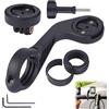 ikBrtaiay 1 set di supporto per bicicletta e supporto - Supporto per bicicletta Flush Out Front compatibile con Garmin Edge GPS, adattatore per quarto di giro, supporto per manubrio, braccio più lungo