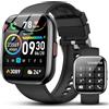 VKROBAG Smartwatch 2026 da uomo e donna, touchscreen HD da 1,85, con funzione telefonica, 112+ modalità sportive, fitness tracker, impermeabile IP68, orologio sportivo con cardiofrequenzimetro, contapassi