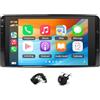ikasus Autoradio 2+32G per Ford Transit 2000-2006 con CarPlay e Android Auto | Android 14, touchscreen da 6,83 pollici con FM/AM/RDS, Bluetooth, WLAN, GPS,SWC, Mirror Link, Split Screen,AHD Camera.