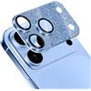 WoPail Glitzer Pellicola Pro Maxtettiva Fotocamera per iPhone 18 Pro Max Blu