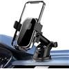 HIAHXC Supporto per telefono da auto, regolabile, con forte aspirazione, rotazione a 360° e rilascio con una sola mano, supporto per telefono cellulare per cruscotto/parabrezza, compatibile con iPhone