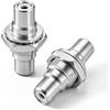 KUOQIY 2 Pezzi RCA Femmina a Femmina Pannello Montaggio AV Connettore, Placcato Nichel Adattatore per Montaggio a Pannello su Telaio RCA, per TV, Subwoofer, Altoparlanti, Amplificatore