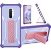 Aroepurt Custodia per Realme X2 PRO Coque Custodia Case Ibrida [con Protezione dello Schermo in Vetro temperato] [Supporto Magnetico Pieghevole] [Resistente alle Impronte digitali Smerigliato] Viola