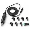 Vomtaric Caricabatteria da auto universale 12v 2a adattatore per accendisigari universale con 8 cavo alimentazione accendisigari 12v alimentazione per GPS lettore DVD fotocamera LED router altoparlante