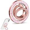 Voxlara Supporto per Telefono Ventosa Bifacciale, Supporto Ad Anello per Telefono a 360°, Impugnatura Magnetica per Telefono Compatibile con Magsafe, per Ufficio, Intrattenimento, Navigazione (Oro Rosa)