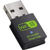 JUSTOP AC600 WiFi e Bluetooth Combo Adapter, Nano USB Wireless Dongle, 802.11AC 600Mbps, 2.4GHz, 5GHz Dual Band