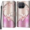 Salanheo Cover per Xiaomi 17T Pro, Rosa rosa | Portacarte, Chiusura Magnetica, Flip Case, Antiurto Custodia, Funzione Stand