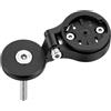 Kirunvia Supporto Ciclocomputer da Manubrio Bici Compatibile con Serie Garmin Edge | Lega di Alluminio CNC, Montaggio su Tubo di Sterzo 28,6 mm, Inclinazione Regolabile Antiriflesso, per Corsa e MTB, Kit Viti
