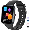 PTHTECHUS Smartwatch, Orologio Fitness 1.69 per Bambini Smart Watch con Contapassi, Cronometro, 25 Sportivo, Notifiche Messaggi, Fitness Tracker per per Ragazzi Ragazze Adolescenti 6-16 (2D DE S80K-Black)