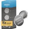 ABSINA batteria a bottone CR3032 al litio 3 V - CR 3032 | Confezione da 15 pile a bottone CR 3032 anti-perdita e lunga durata - Per sensore, strumento di misura e altro