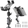 Keltorio Supporto per tablet per auto, in alluminio, regolabile, ad alte prestazioni, con braccio girevole a 2 livelli, compatibile con cellulari e tablet da 4,7-9,7