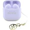 CG Mobile Guess Casco TWS Glossy Effect Logo e fascino classico stampato (lavanda)