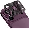 WoPail Glitzer Pellicola Pro Maxtettiva Fotocamera per iPhone 18 Pro Max Rosso