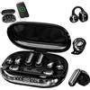 Generic Auricolari wireless intelligenti 6 in 1 e mini auricolari per dormire (#C) | 6 auricolari in un'unica custodia, Bluetooth 6.0 a doppio chip, display LED, audio spaziale a bassa latenza, per dormire
