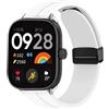 MELEJIA Cinturino Magnetico per Xiaomi Redmi Watch 6 Lite/Watch 6/Watch 5/Smart Band 10 Pro/9 Pro/Band 8 Pro, Ricambio Cinturino, Regolabile Silicone Cinturini, Chiusura Magnetica Sicura-Bianco