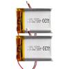 RmtcBal LXY - Batteria ai polimeri di litio 103040, 3,7 V, 1200 mAh, 40 x 30 x 10 mm, connettore JST 1,25 mm, 2 pin, confezione da 2
