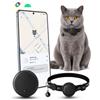 Middle Rabbit Tracker per Gatti Android con Collare, Find Hub APP, Senza Abbonamento | Alternativa ai collari GPS; senza SIM; leggero; per gattini, casa, giardino e viaggi; configurazione rapida