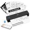 HPRT MT620 Stampante Termica Portatile Senza Inchiostro Compatibile Carta | Bluetooth multiutente e alimentazione automatica della carta, compatibile con iOS/Android/laptop per casa, scuola