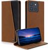 laddutoi Cover per Motorola Moto G86 5G, Antiurto Flip Case, Arancione | Custodia in Pelle PU, Slot per Scheda, Supporto Stand, Magnetica, Libro Portafoglio, Wallet Cover per Moto G86 6.67" 2025