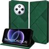 Bemoloon RFID Custodia per Xiaomi Redmi 17C 4G Verde | Geometria Redmi 14C 4G/A3 PRO/A4 5G/14R 5G Cover, Chiusura Magnetica con Tasche per Carte