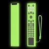 Wodsty Custodia protettiva in silicone, custodia leggera in silicone con cinturino da polso per telecomando vocale Hisense ERF6A66, cover antiurto (verde luminoso)