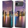 Head Case Designs Dubai City Skylines - Custodia a portafoglio in pelle compatibile con Apple iPhone 17 Air