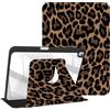 Rvciby 360 Rotating Cover per iPad 9e/8e/7a generazione 2021/2020/2019,Et Air 3 2019/Pro 10.5 2017,10.2&10.5, Custodia con penna Holder,con funzione di sveglia automatica del sonno, marrone B
